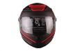 HELMET VITO FALCONE FULL FACE+ SUNVISOR MATT BLACK / RED 02013 1211 Vito Falcone red front
