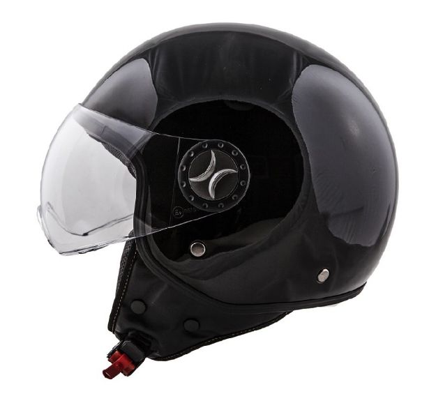 HELMET VITO JET LORETO SHINY BLACK 02038 1205 Moto Helmets VITO LORETO black 2