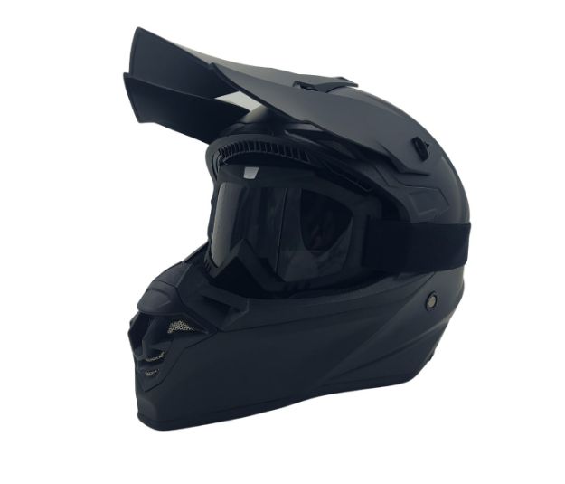 HELMET VITO CROSSHELM TIVOLI MATTE BLACK 02008 1052 tivoli a glasses  black front
